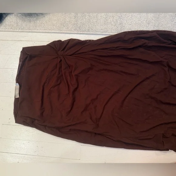 Ancegria Brown Long Mesh skirt size small - Picture 4 of 4